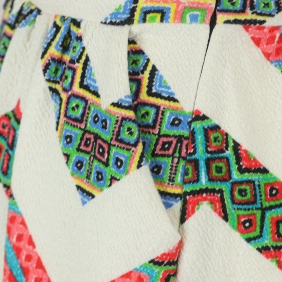 Anthropologie Maeve Amapola Women's Size 2 Black Chevron Striped Mini Dress - Picture 9 of 12